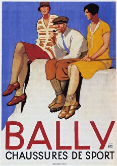 Emil 1877 1936 Collection: Bally Sports Shoes, 1928. Artist: Cardinaux, Emil (1877-1936)