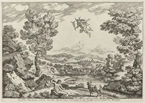 Hermes Prints: Balthus Turned to Stone, 1696. Creator: Crescenzio Onofri