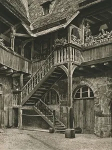 Bamberg Prints: Bamberg - Corner in the courtyard of the Old Residence, 1931. Artist: Kurt Hielscher