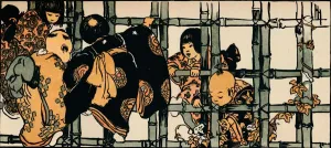 Helen Hyde Prints: The Bamboo Fence, 1904. Artist: Helen Hyde