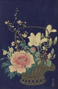 Koson 1877 1945 Prints: Bamboo Flowerbasket, 1932. Creator: Ohara, Koson (1877-1945)