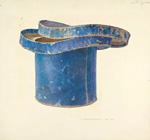 Watercolour And Graphite On Paperboard Collection: Bandbox, c. 1939. Creator: John Swientochowski