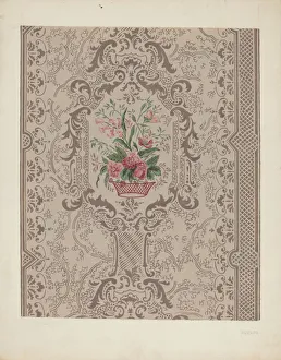 Bandbox (Wall Paper), c. 1939. Creator: Gilbert Sackerman