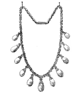 Roskell Hunt Prints: Bandeau of Diamonds and Oriental Pearls, 1857. Creator: Unknown