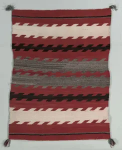 Transitional Period Prints: Banded Rug, c. 1890-1900. Creator: Unknown