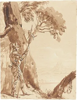 George Hayter Prints: Bandits on the Lookout, 1839. Creator: George Hayter