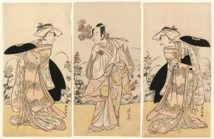 Bando Mitsugoro II as Tennen no Mansaku-kitsune and Ichikawa Monnosuke III as Nikaido... 1778. Creator: Torii Kiyonaga