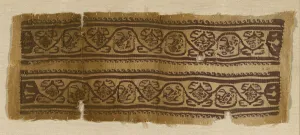 Coptic Prints: Bands (From Tunic Cuff), Egypt, Roman period (30 B. C. - 641 A. D. ), 4th / 6th century