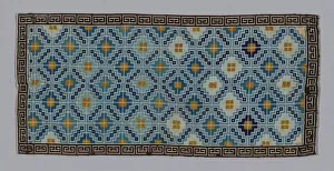 Key Pattern Prints: Bands (joined, from Womans Trousers or Robe), China, 1875 / 1900. Creator: Unknown