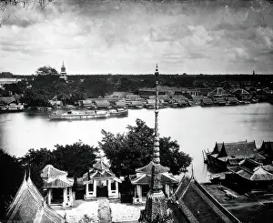 Thailand Southeast Asia Prints: Bangkok, Siam [Thailand], 1866, (1981). Creator: Unknown