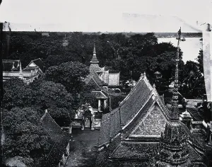 Thailand Southeast Asia Prints: Bangkok, Siam (Thailand), 1981 (from a negative of 1866). Creator: John Thomson