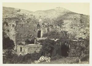 1858 60 Prints: Banias, The Ancient Caesaria, Phillippi, 1857. Creator: Francis Frith