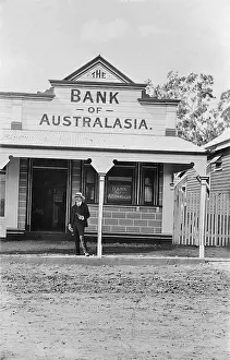 Verandah Prints: Bank of Australasia, Beaudesert, Queensland, 1935. Creator: Jack Bain