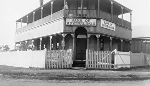 Crows Nest Prints: Bank of Australasia, Charlotte Street, Crows Nest, Queensland, 1935. Creator: Jack Bain