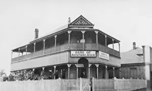 Crows Nest Prints: Bank of Australasia, Charlotte Street, Crows Nest, Queensland, 1924. Creator: Jack Bain