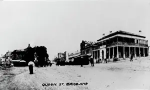British Colony Prints: Bank of Australasia, Corner Queen and Wharf Streets, Brisbane, 1897. Creator: Unknown