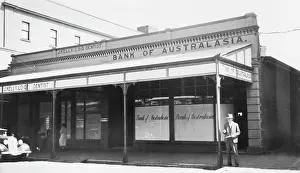 Awning Prints: Bank of Australasia, Maryborough, Queensland, 1923. Creator: Jack Bain