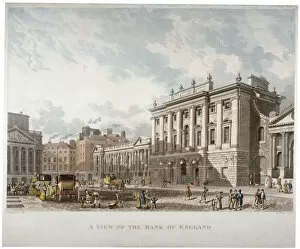 Daniel Havell Gallery: The Bank of England, City of London, 1816. Artist: Daniel Havell