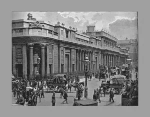 Threadneedle Street Prints: The Bank of England, London, c1900. Artist: Frith & Co