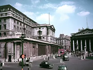 Neo Classical Prints: The Bank of England, London, at the time of the coronation of Elizabeth II