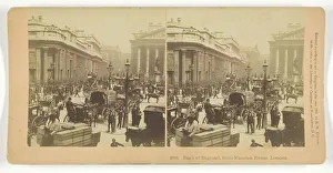 Carts Prints: Bank of England, from Mansion House, London, 1891. Creator: BW Kilburn