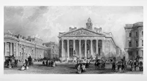 Ta Prior Prints: The Bank of England and Royal Exchange, City of London, c1845
