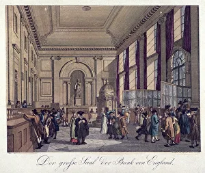 Great Hall Prints: Bank of England, Threadneedle Street, London, 1808