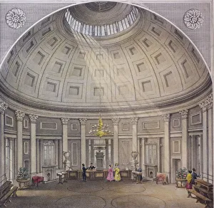 Threadneedle Street Prints: Bank of England, Threadneedle Street, London, c1840