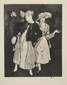 Laura Knight 1877 1970 Prints: Bank Holiday, pub 1924. Creator: Laura Knight (1877 - 1970)
