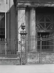 Ironwork Prints: Bank of Louisiana wrought iron fence