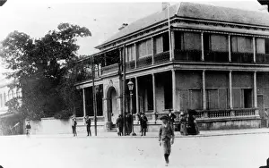 British Colony Prints: Bank of New South Wales on the corner of Queen and George Streets Brisbane