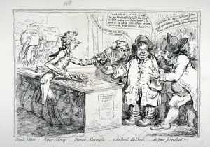 Banknote Prints: Bank-notes - paper money - French alarmists... 1797. Artist