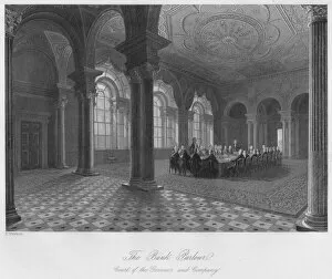 Parlour Collection: The Bank Parlour. Court of the Governor and Company, c1841. Artist: Henry Melville