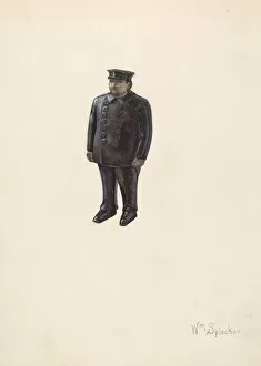 Policeman Gallery: Bank: Policeman, c. 1937. Creator: William Spiecker