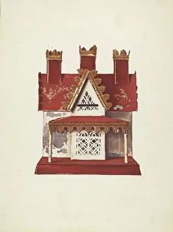 Toy Bank Prints: Bank: Toy Building, 1935/1942. Creator: Telli