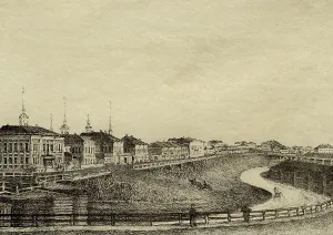 Research University Prints: Bank of the Ushayka River, 1886. Creator: Pavel Mikhailovich Kosharov