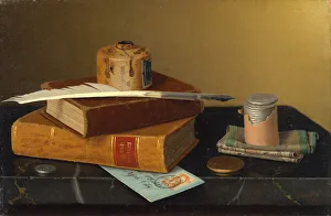 Inkpot Prints: The Bankers Table, 1877. Creator: William Michael Harnett