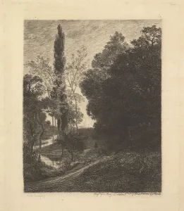 Charles François Prints: The Banks of Cousin, ca. 1850. Creator: Charles Francois Daubigny