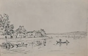 Arthur Sisley Prints: The Banks of Loing, c. 1880s, (1946). Artist: Alfred Sisley