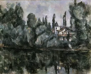Marne Prints: The Banks of the Marne (Villa on the Bank of a River), 1888. Artist: Paul Cezanne
