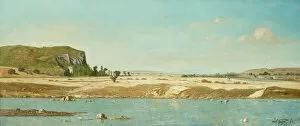 The Banks of the River Durance at Saint Paul, 1864. Creator: Paul Guigou