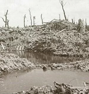 Devastation Gallery: Banks of the River Yser, Diksmuide, Belgium, c1914-c1918