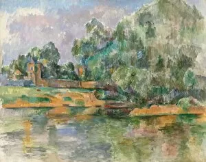 Cezanne Paul Collection: Banks of the Seine at Medan, c. 1885 / 1890. Creator: Paul Cezanne