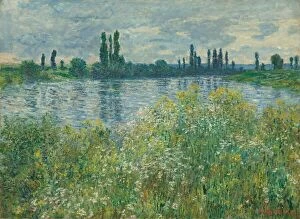 Ile De France Gallery: Banks of the Seine, Vétheuil, 1880. Creator: Claude Monet