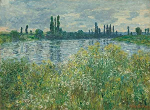 Oscar Claude Monet Prints: Banks of the Seine, Vetheuil, 1880. Creator: Claude Monet