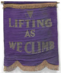 Banner with motto of the National Association of Colored Women's Clubs, ca. 1924 Banner with motto of the National Association of Colored Women's Clubs, ca. 1924