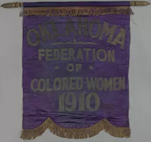 Association Gallery: Banner used by the Oklahoma Federation of Colored Womens Clubs, ca. 1924