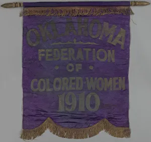 Banner used by the Oklahoma Federation of Colored Women's Clubs, ca. 1924 Banner used by the Oklahoma Federation of Colored Women's Clubs, ca. 1924