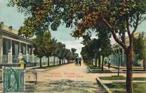 Stamp Seal Prints: Banos Street, Havana, Cuba, c1910