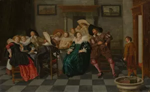Dirck Collection: A Banquet, 1628. Creator: Dirck Hals